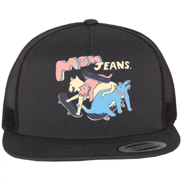 Mom Jeans Band Puppy Love Classic Premium Flat Bill Trucker Hat