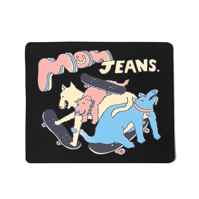 Mom Jeans Band Puppy Love Classic Premium Mousepad