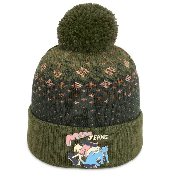 Mom Jeans Band Puppy Love Classic Premium The Baniff Cuffed Pom Beanie