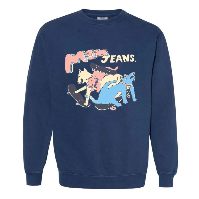 Mom Jeans Band Puppy Love Classic Premium Garment-Dyed Sweatshirt