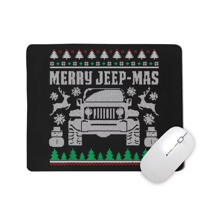 Merry Jeepmas Buffalo Plaid Christmas Xmas Gifts Mousepad