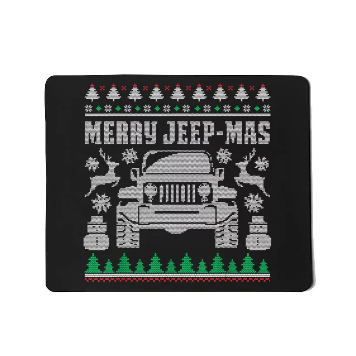 Merry Jeepmas Buffalo Plaid Christmas Xmas Gifts Mousepad