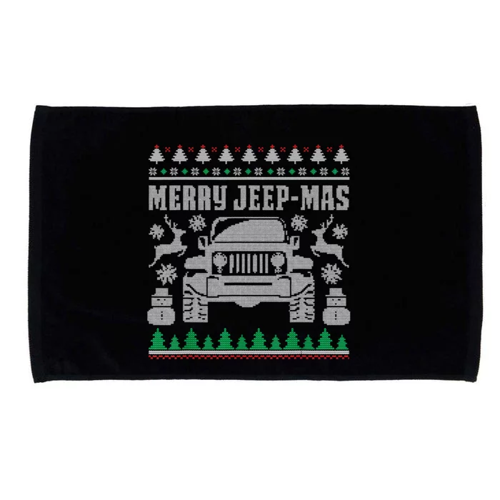 Merry Jeepmas Buffalo Plaid Christmas Xmas Gifts Microfiber Hand Towel