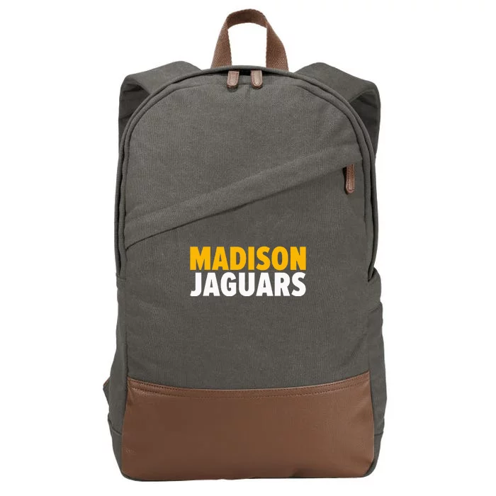 Madison Jaguars Bold Cotton Canvas Backpack