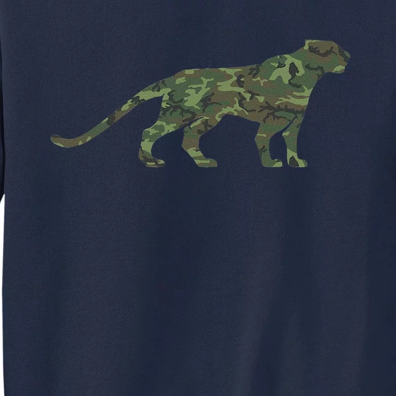 Military Jaguar Camo Print Us Panther Veteran Tall Sweatshirt