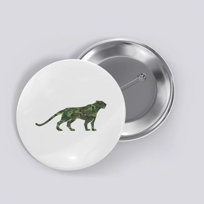 Military Jaguar Camo Print Us Panther Veteran Button