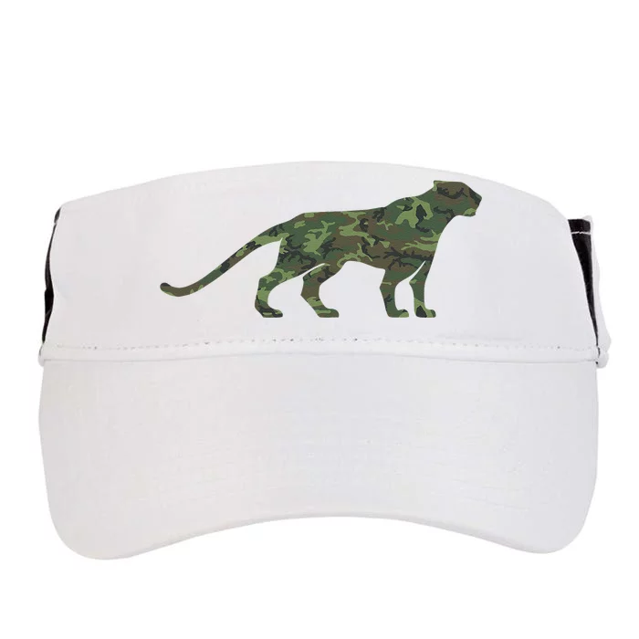 Military Jaguar Camo Print Us Panther Veteran Adult Drive Performance Visor