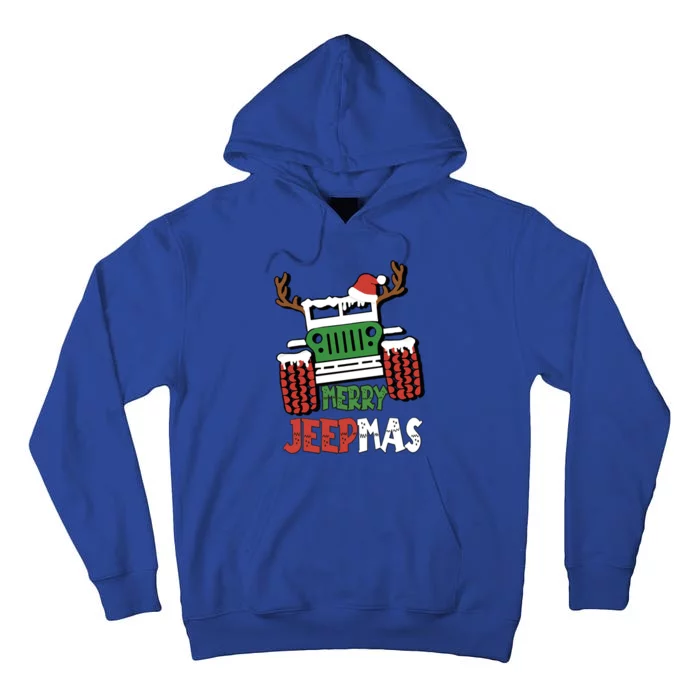 Merry Jeepmas Christmas Truck Christmas Xmas Cars Enthusiast Great Gift Tall Hoodie