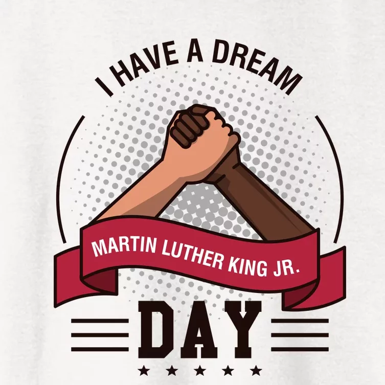 MLK JR Day His Dream Is My Dream Women's Crop Top Tee