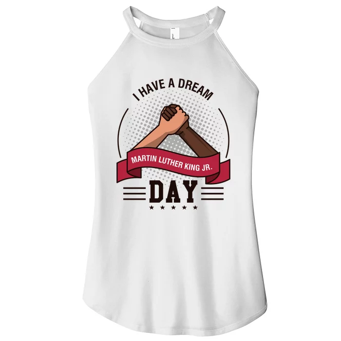 MLK JR Day His Dream Is My Dream Women’s Perfect Tri Rocker Tank