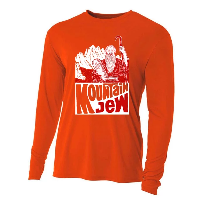 Mountain Jew Funny Cooling Performance Long Sleeve Crew