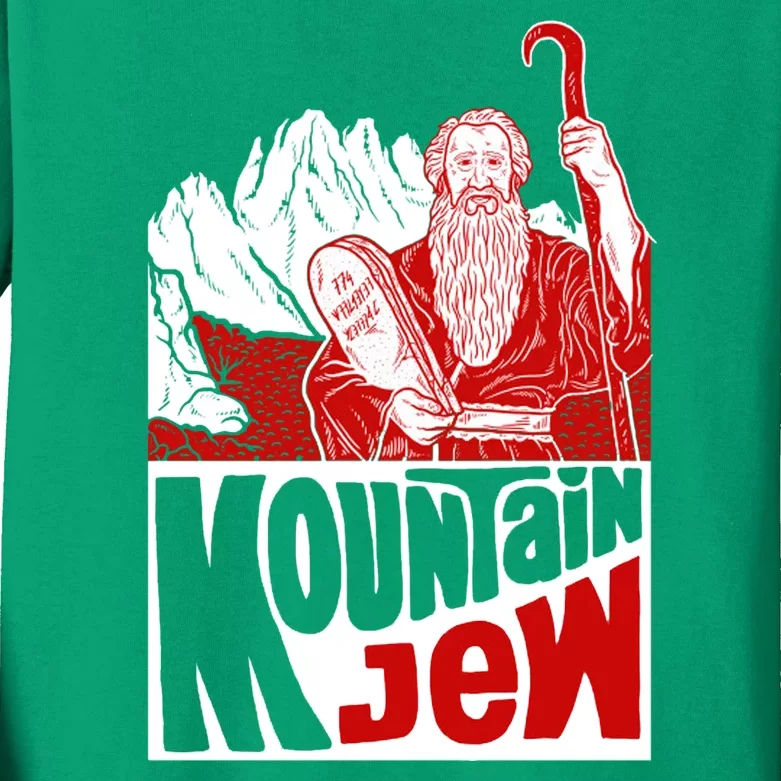 Mountain Jew Funny Kids Long Sleeve Shirt