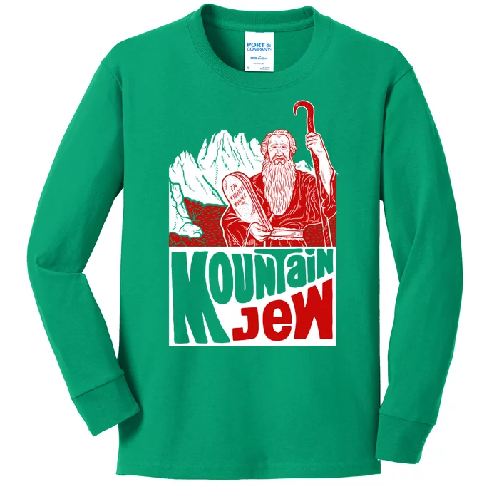 Mountain Jew Funny Kids Long Sleeve Shirt