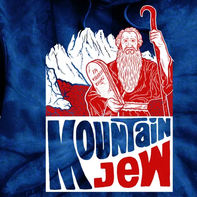 Mountain Jew Funny Tie Dye Hoodie