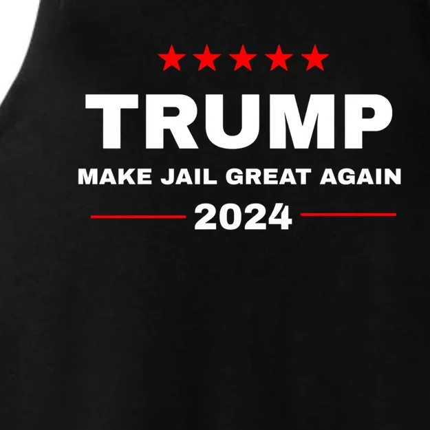 Make Jail Great Again Donald Trump Funny 2024 Election Cute Gift Ladies Tri-Blend Wicking Tank