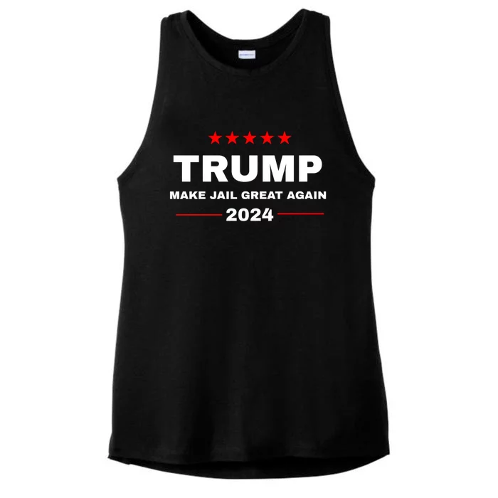 Make Jail Great Again Donald Trump Funny 2024 Election Cute Gift Ladies Tri-Blend Wicking Tank