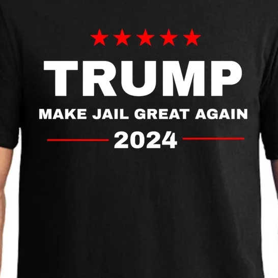 Make Jail Great Again Donald Trump Funny 2024 Election Cute Gift Pajama Set