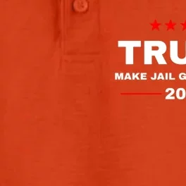 Make Jail Great Again Donald Trump Funny 2024 Election Gift Dry Zone Grid Performance Polo