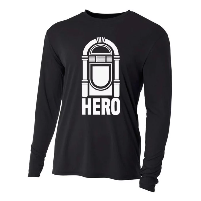 Music Jukebox Hero Gift For Music Karaoke Lover Cooling Performance Long Sleeve Crew