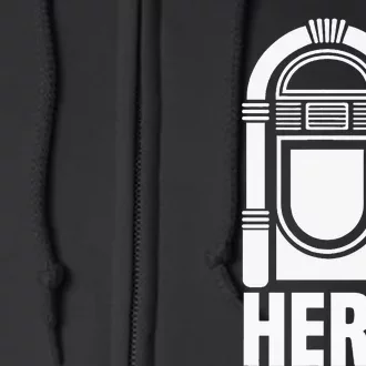 Music Jukebox Hero Gift For Music Karaoke Lover Full Zip Hoodie