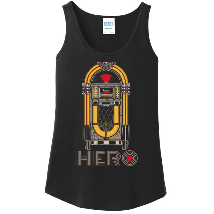 Music Jukebox Hero Music Karaoke Lover Ladies Essential Tank