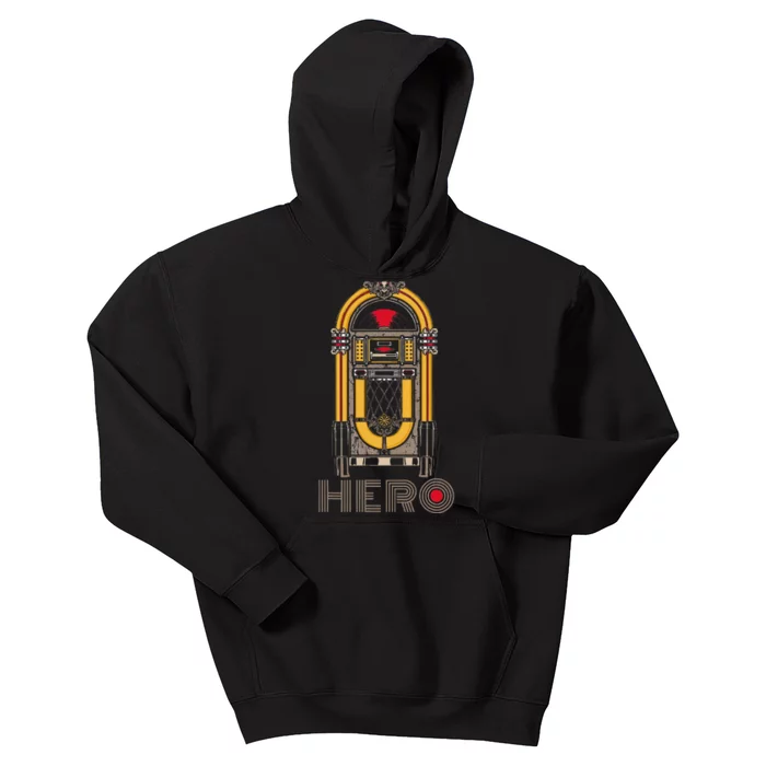 Music Jukebox Hero Music Karaoke Lover Kids Hoodie