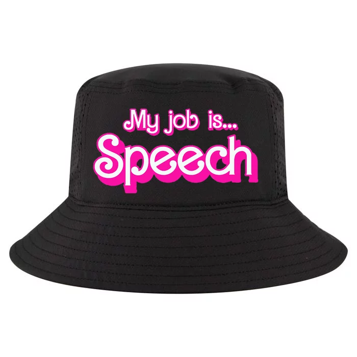 My Job Is Speech Cool Comfort Performance Bucket Hat