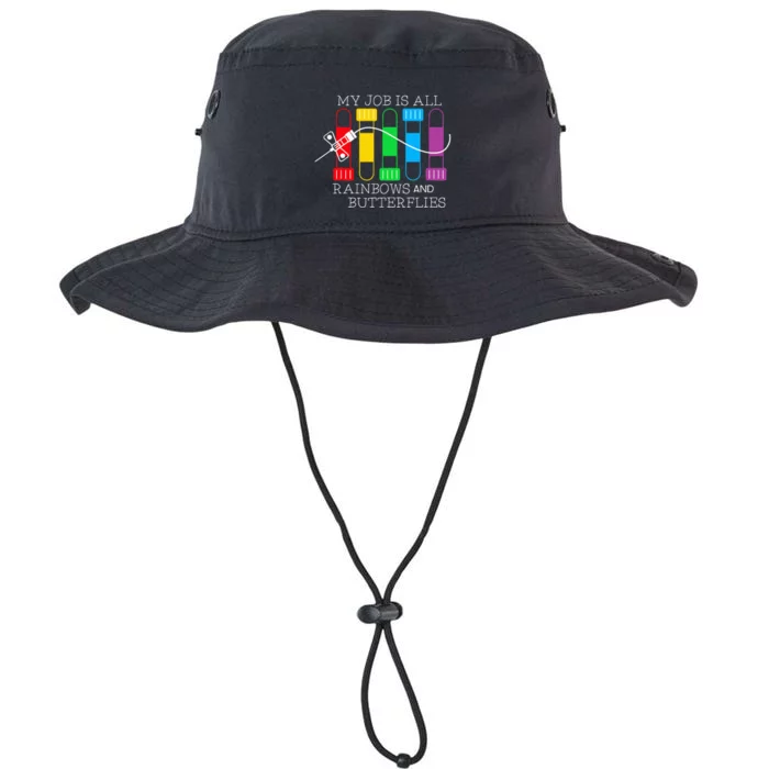 My Job Is All Rainbows & Butterflies Lab Tech Phlebotomist Legacy Cool Fit Booney Bucket Hat