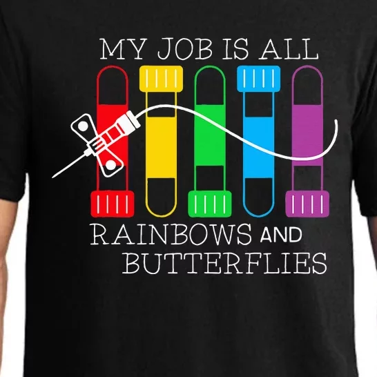 My Job Is All Rainbows & Butterflies Lab Tech Phlebotomist Pajama Set