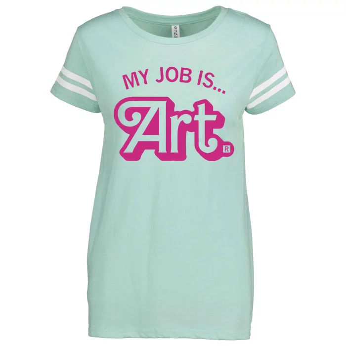 My Job Is Art Enza Ladies Jersey Football T-Shirt