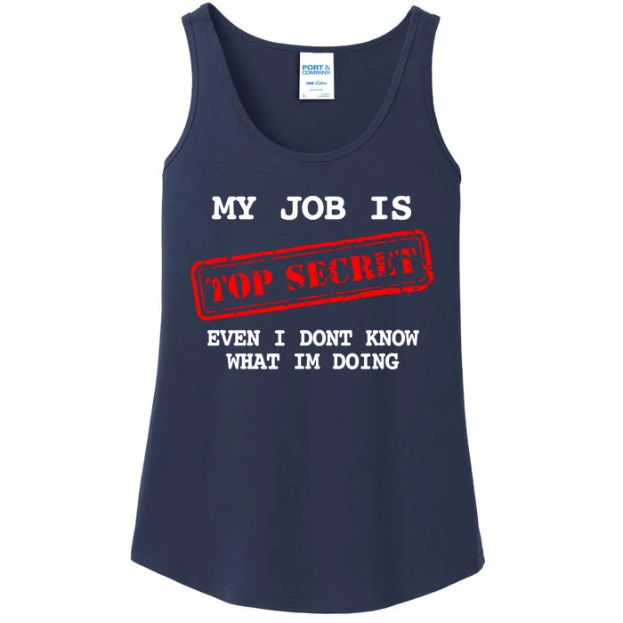 My Job Is Top Secret Ladies Essential Tank