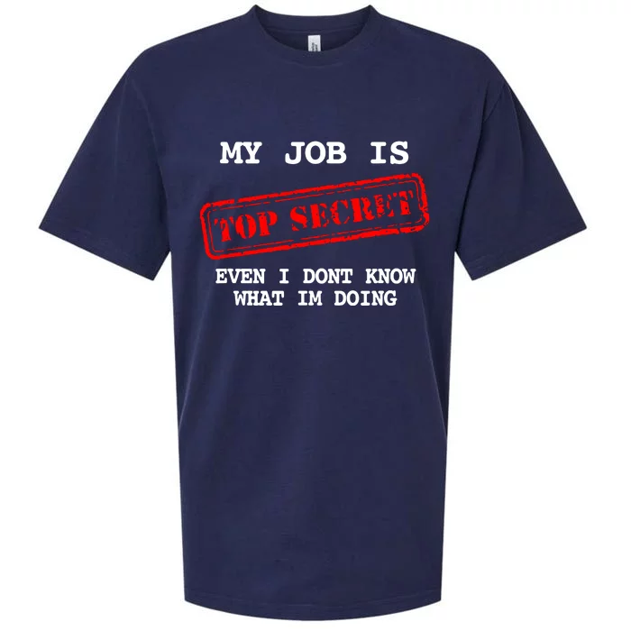 My Job Is Top Secret Sueded Cloud Jersey T-Shirt