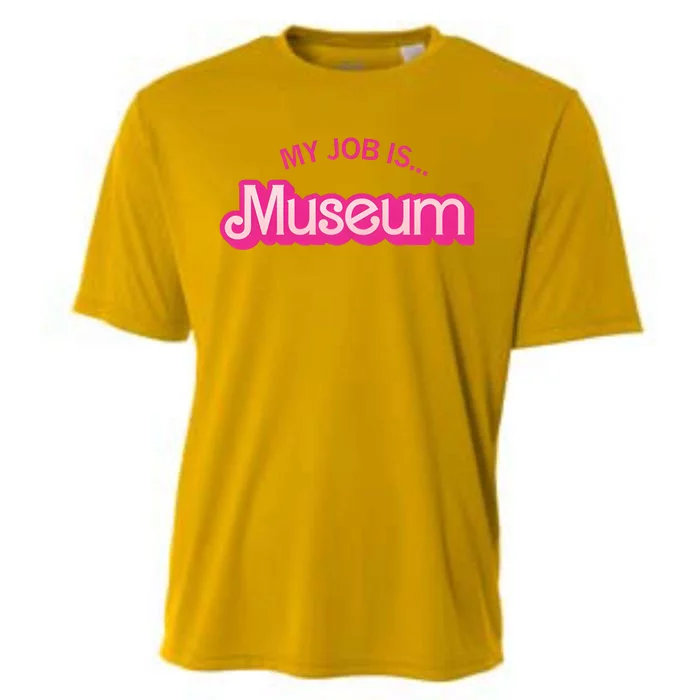 My Job Is Museum Cooling Performance Crew T-Shirt