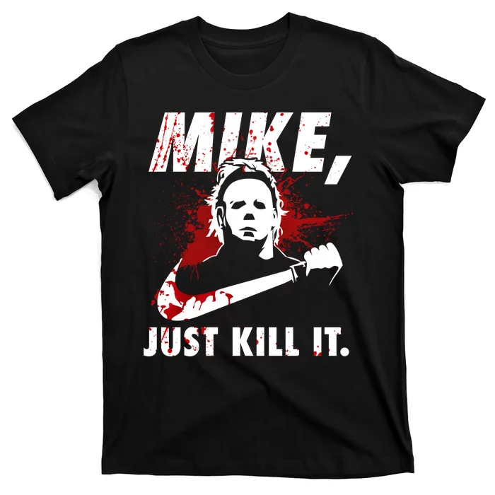 Mens Kill Em With Kindness T Shirt Funny Bloody Spooky Halloween Killer  Joke Tee