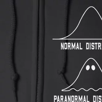 Math Joke Normal Distribution Paranormal Statistics Teacher Full Zip Hoodie