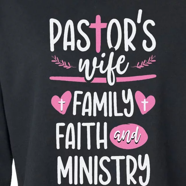 Ministry Jesus PastorS Wife Christian Church Appreciation Cropped Pullover Crew