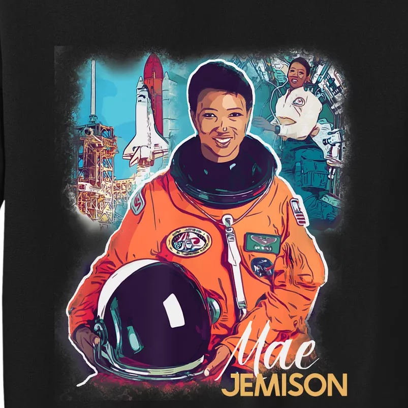 Ms Jemison Tribute Black History Month Future Astronaut Tall Sweatshirt