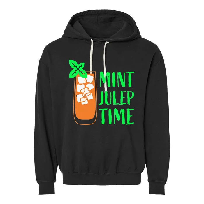 Mint Julep Time Garment-Dyed Fleece Hoodie