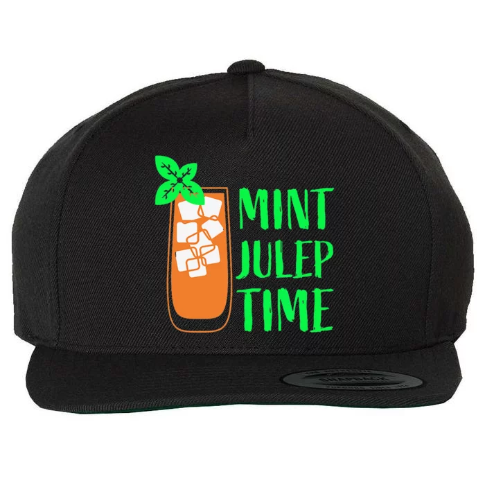 Mint Julep Time Wool Snapback Cap