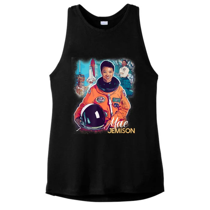 Ms. Jemison Tribute Black History Month Future Astronaut Ladies Tri-Blend Wicking Tank