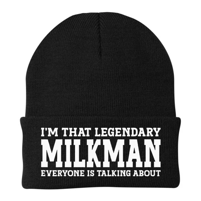 Milkman Job Title Employee Funny Worker Profession Milkman Knit Cap Winter Beanie