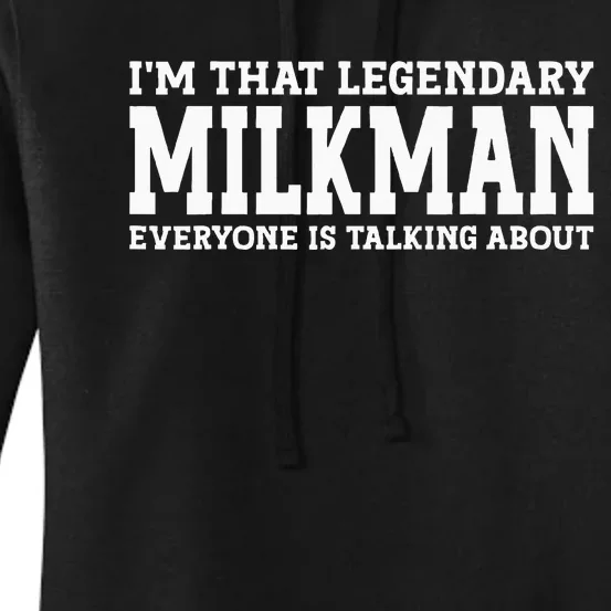 Milkman Job Title Employee Funny Worker Profession Milkman Women's Pullover Hoodie