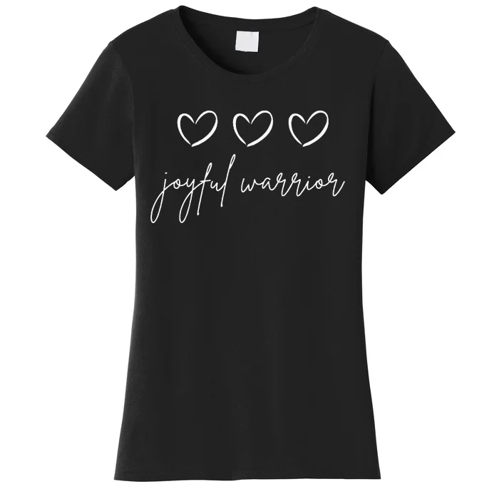 Minimalist Joyful Warrior Kamala Harris Tim Walz Waltz 2024 Women's T-Shirt