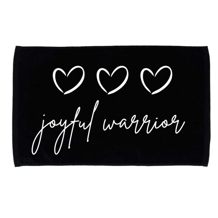 Minimalist Joyful Warrior Kamala Harris Tim Walz Waltz 2024 Gift Microfiber Hand Towel