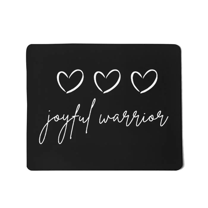 Minimalist Joyful Warrior Kamala Harris Tim Walz Waltz 2024 Gift Mousepad