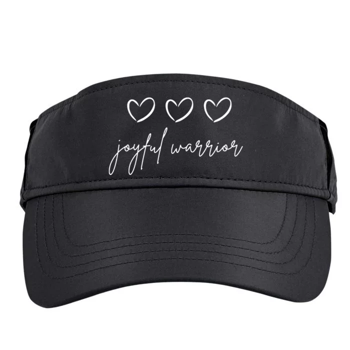 Minimalist Joyful Warrior Kamala Harris Tim Walz Waltz 2024 Adult Drive Performance Visor