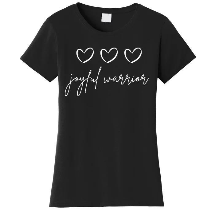 Minimalist Joyful Warrior Kamala Harris Tim Walz Waltz 2024 Women's T-Shirt