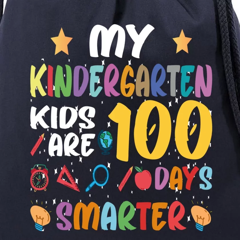 My Kindergarten Are 100 Days Smarter Kinder Teacher Gift Drawstring Bag