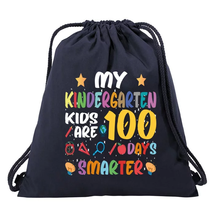 My Kindergarten Are 100 Days Smarter Kinder Teacher Gift Drawstring Bag