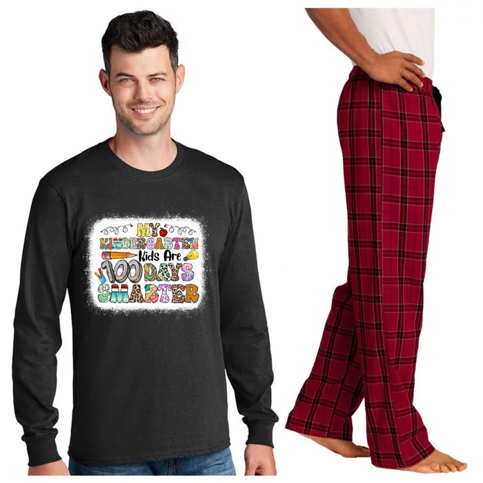 My Kindergarten Are 100 Days Smarter Gift Long Sleeve Pajama Set